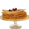 Tarta árabe de obleas fritas con crema pastelera y almendras