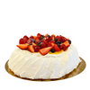 Pavlova de merengue con frutos rojos