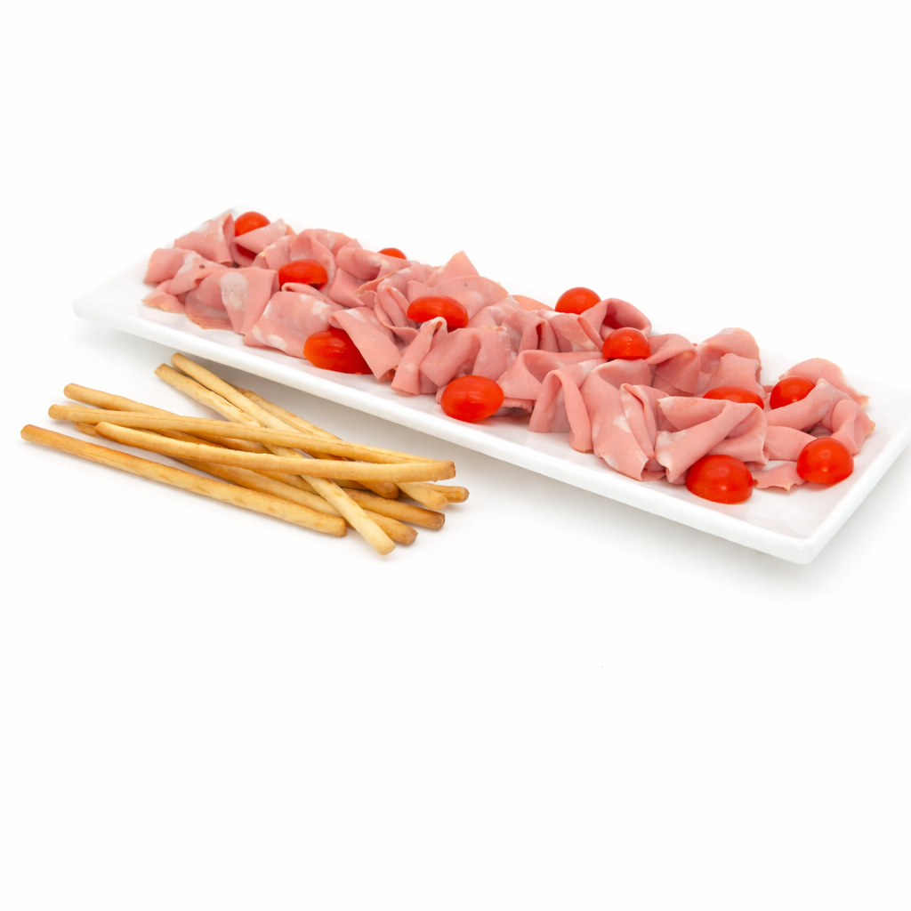 Mortadella Italiana con tomates cherry & grissinis (150GR)