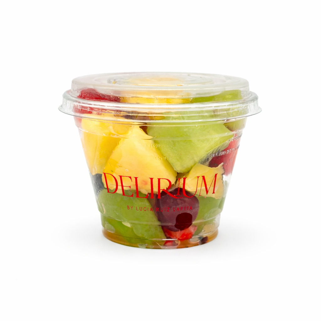 Mini bowl de fruta fresca cortada