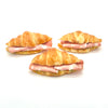 Pack de 3 mini croissants rellenos de tomate, aguacate y pollo