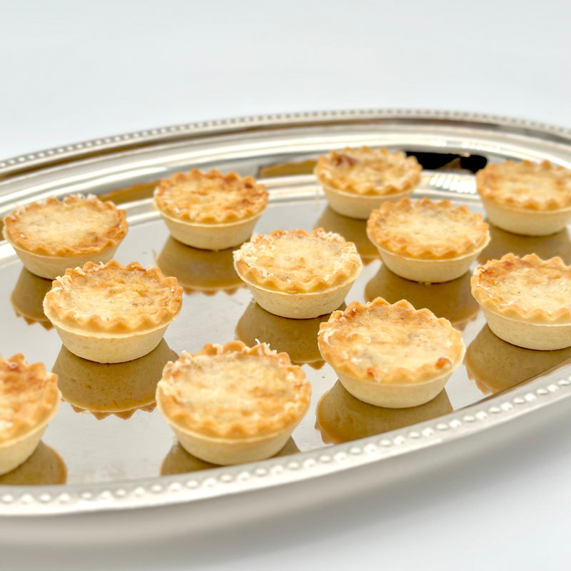 Pack de 20 mini quiche de puerros, bacon y gruyere