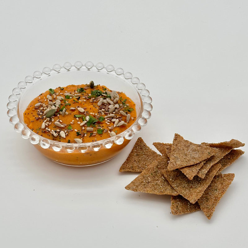 Dip de calabaza asada, miso y cilantro