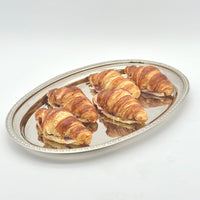 Pack de 3 mini croissants rellenos de jamón ibérico de bellota con tumaca