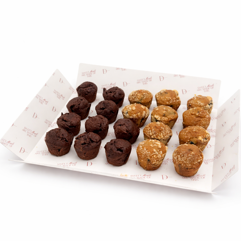 Pack de surtido de 20 mini muffins