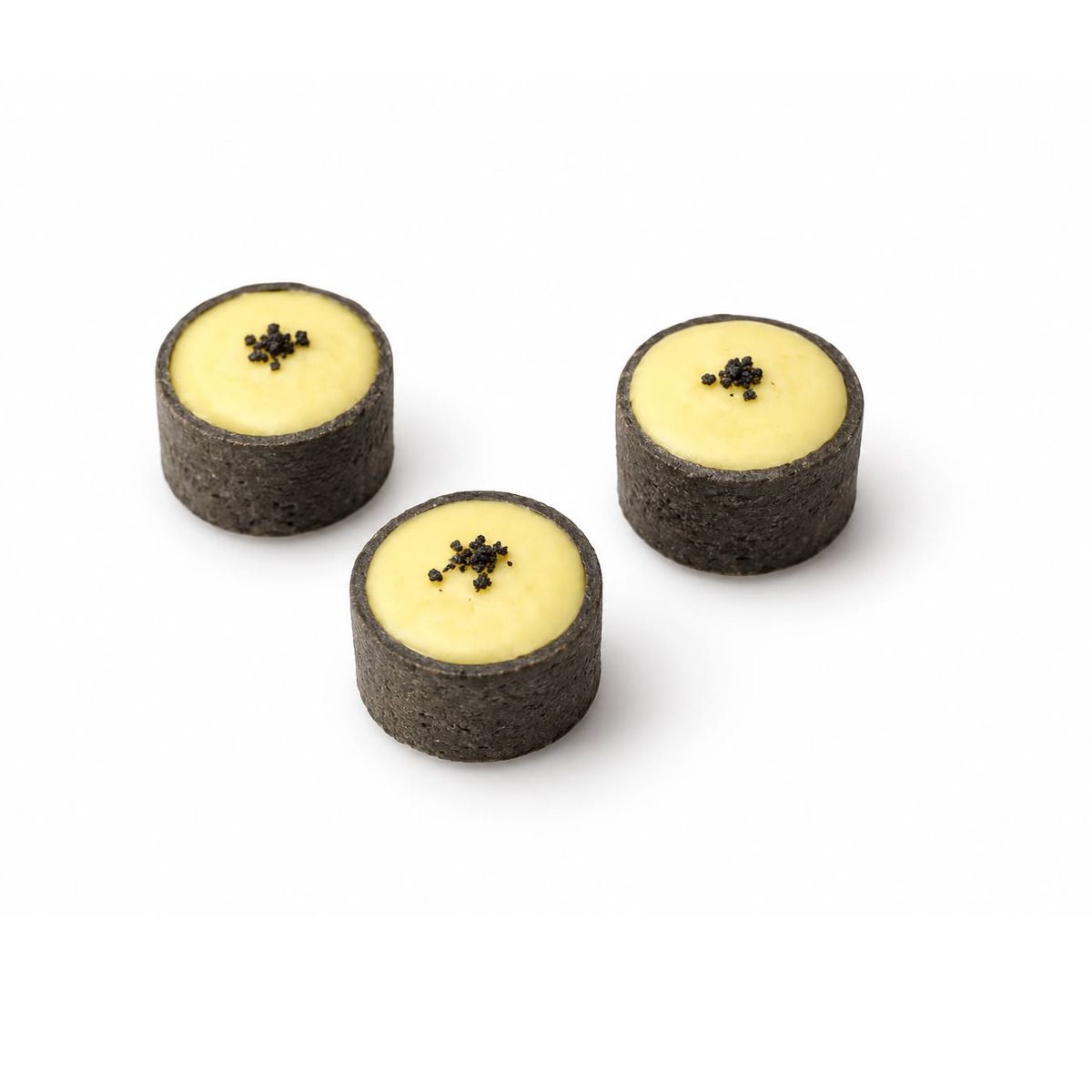 Pack de 20 mini tartaletas de queso limón y yuzu