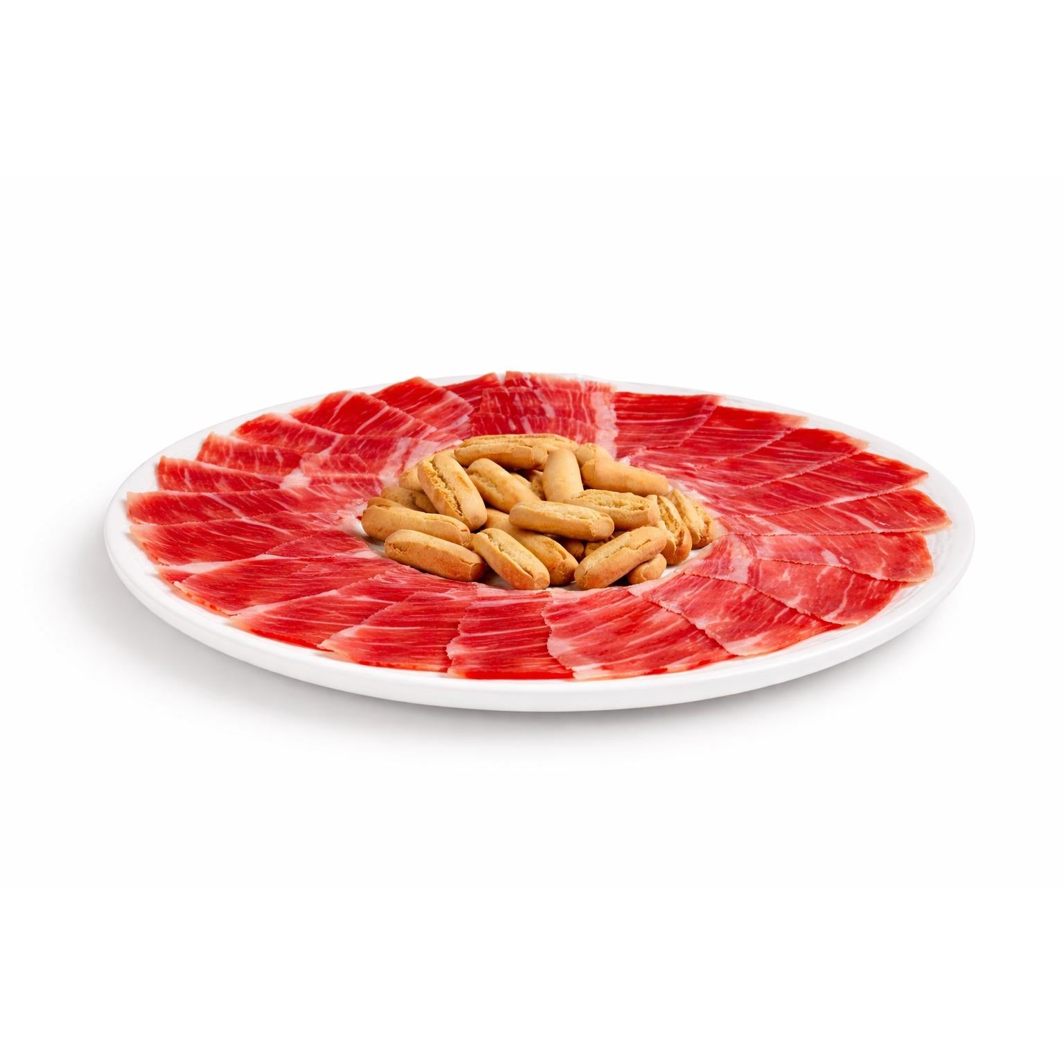 Jamón ibérico de bellota 100% cortado a mano con picos (100GR)