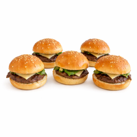 Pack 8 mini hamburguesita de brisket con cebolla caramelizada y queso gouda