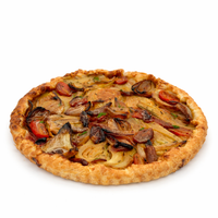 Tatin de hinojo, chalota caramelízada y cherrys confitados